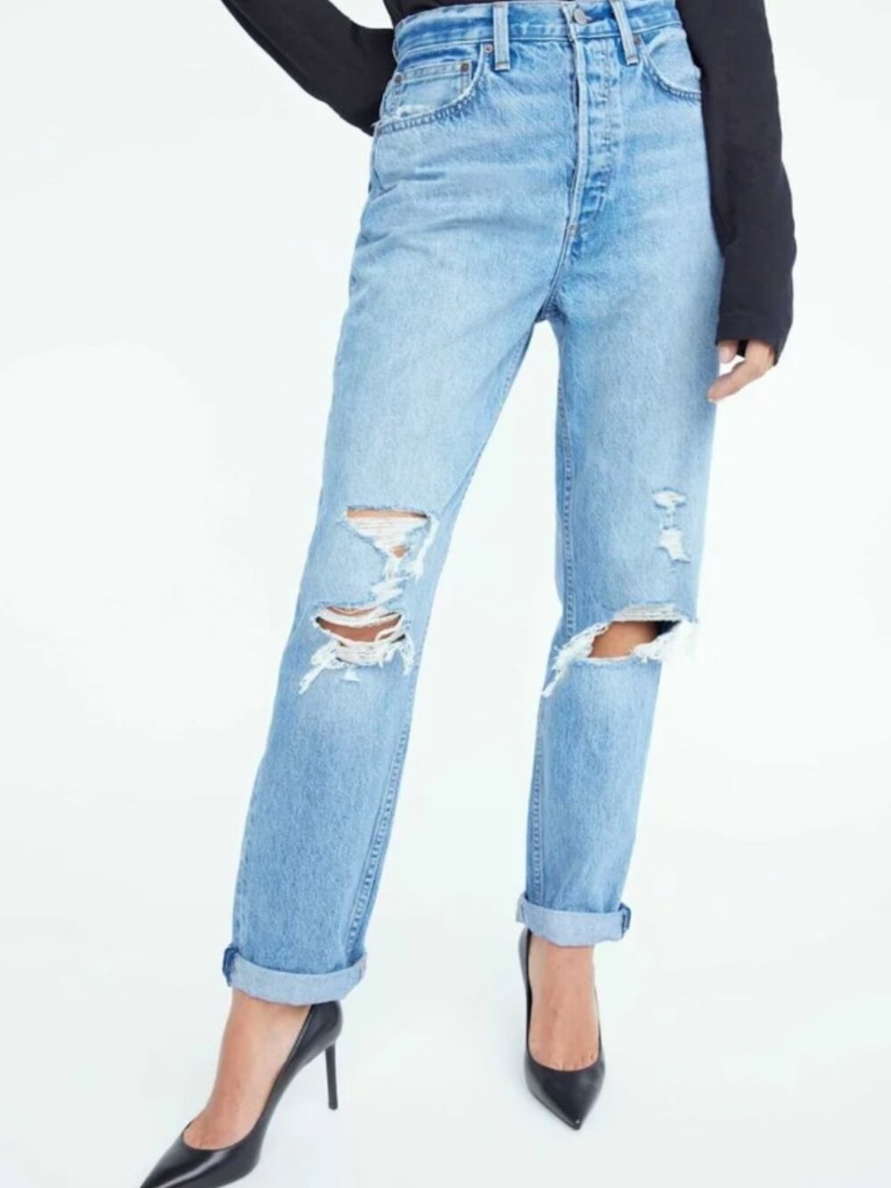 Denim Forum 90s boyfriend high rise loose jeans - Picture 4 of 6